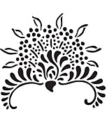 Šablóna Kvet orientu